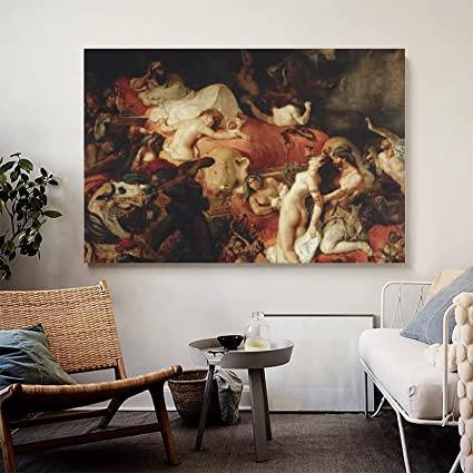 pintura La Muerte de Sardanápalo - Eugene Delacroix