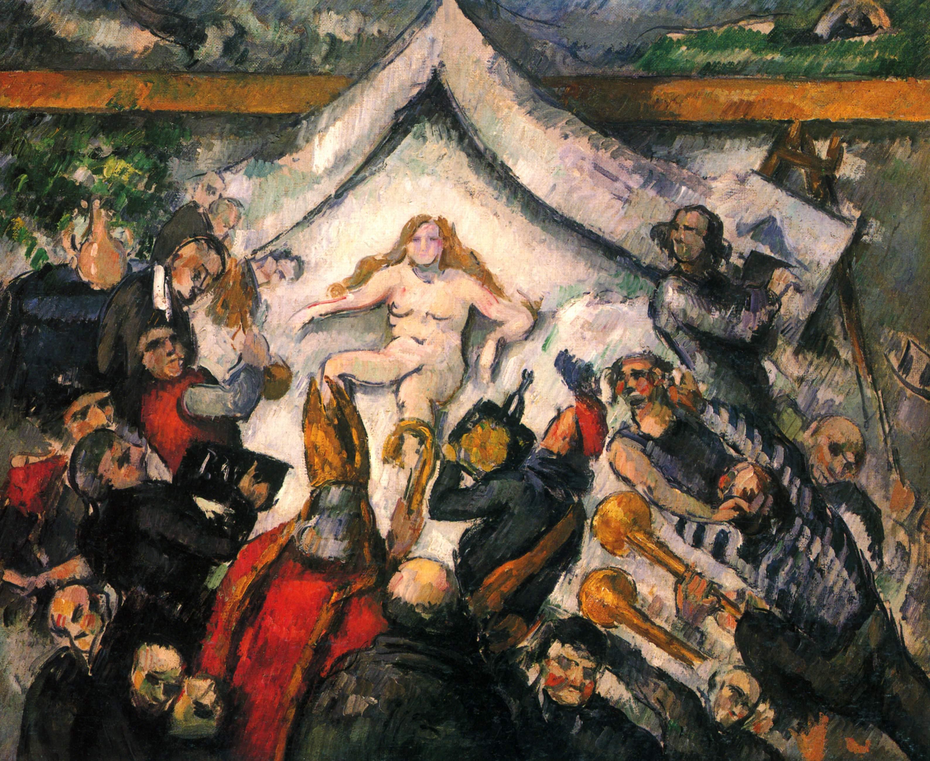 pintura La Mujer Eterna - Paul Cezanne
