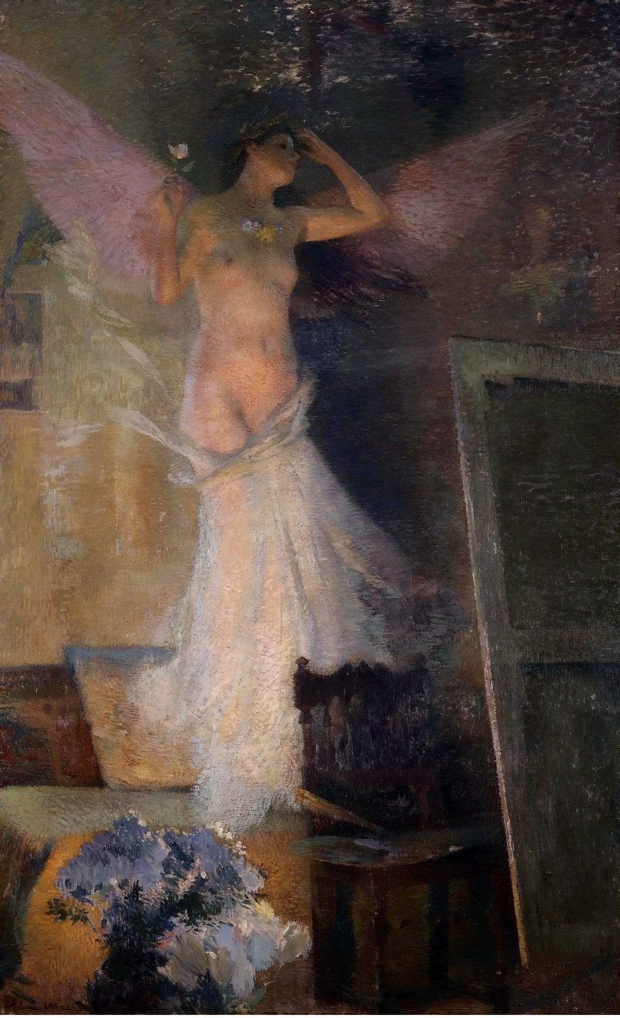 pintura La Musa De Los Pintores - Henri-Jean Guillaume Martin