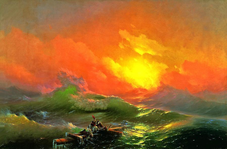 pintura La Novena Ola - Ivan Aivazovsky