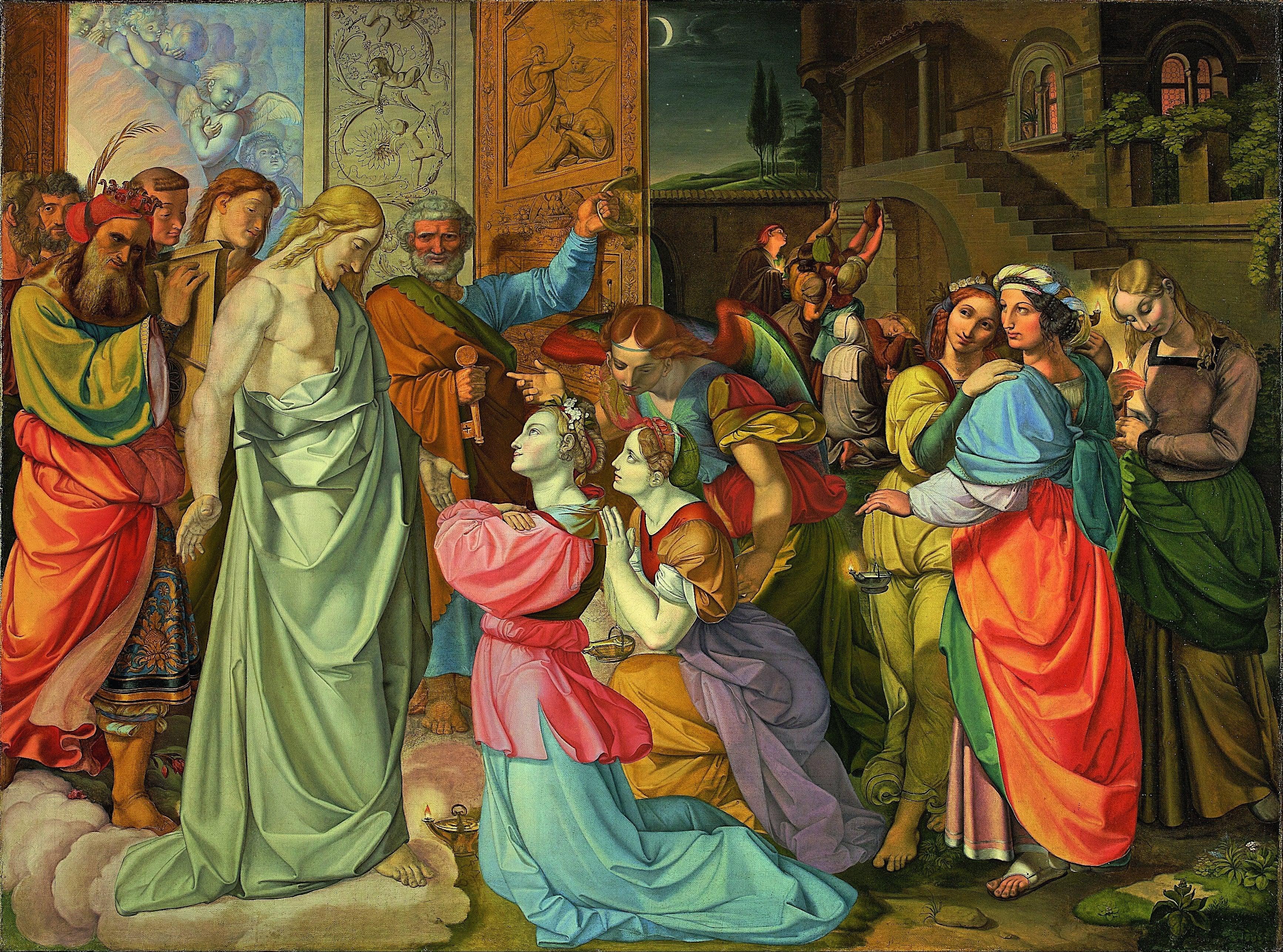 pintura La Parábola De Las Vírgenes Sabias Y Necias - Peter Von Cornelius