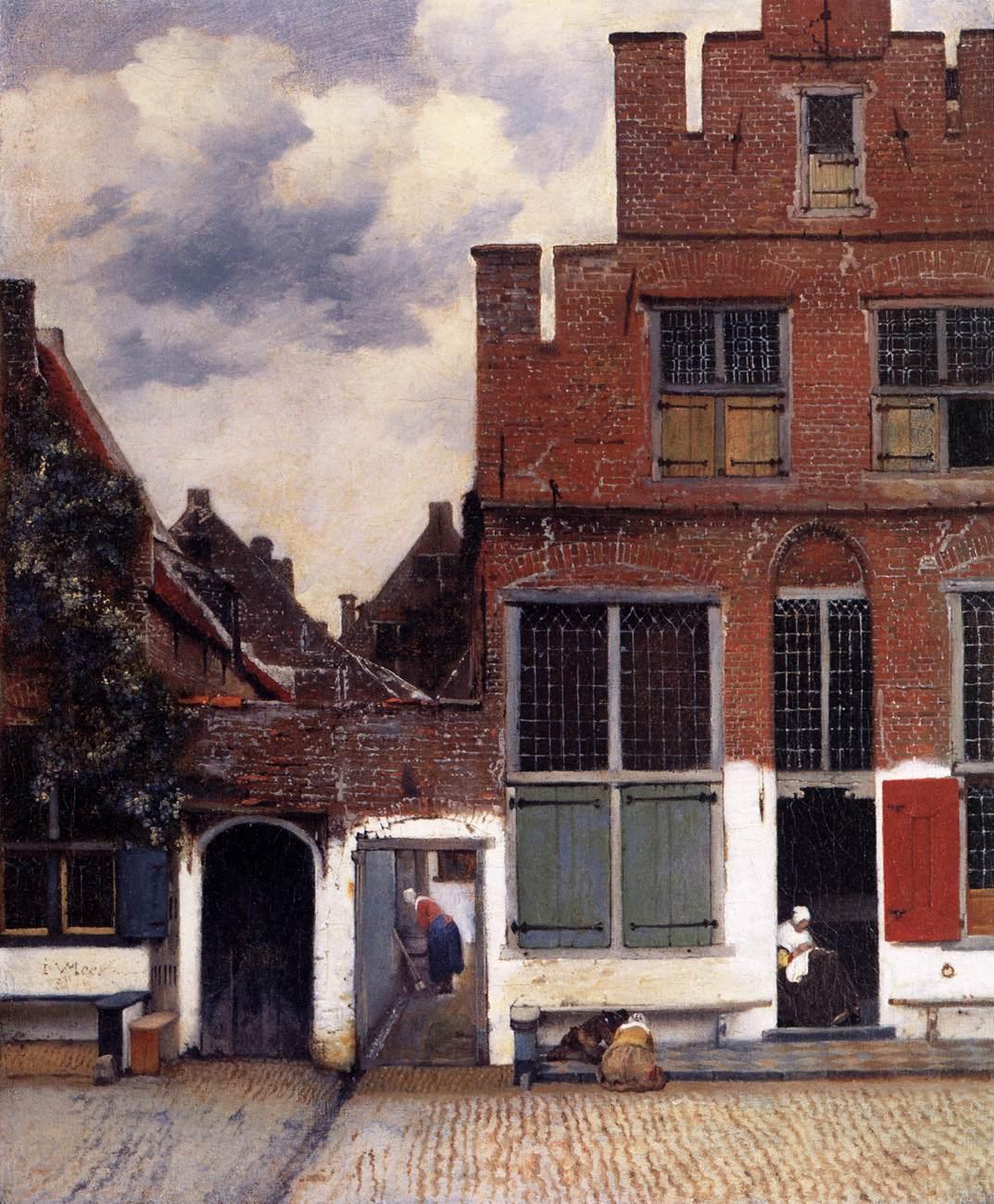 pintura La Pequeña Calle - Johannes Vermeer