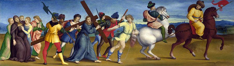 pintura La Procesión al Calvario - Rafael