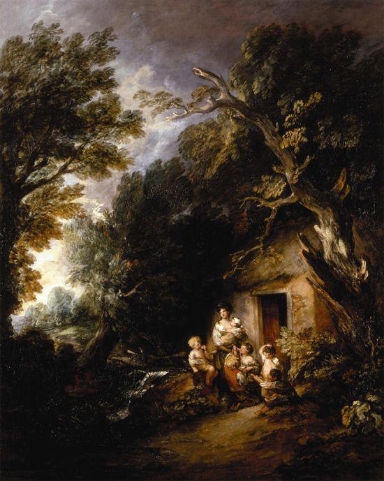 pintura La Puerta De La Cabaña - Thomas Gainsborough