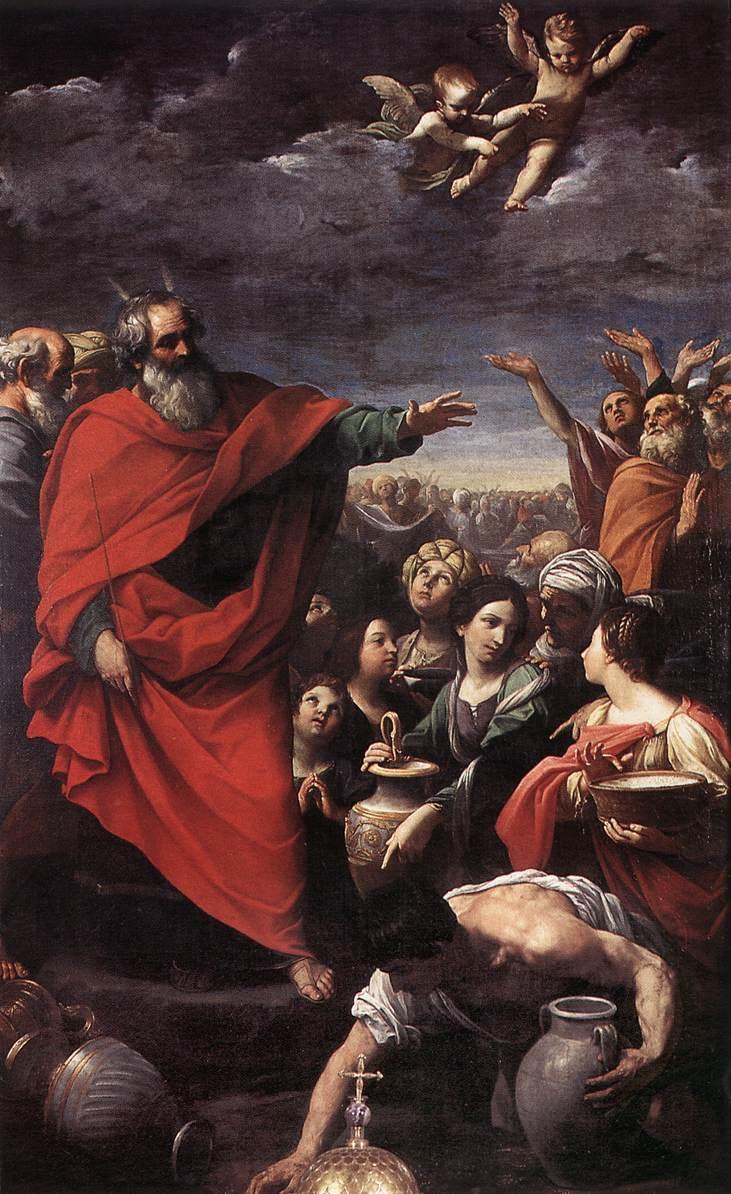 pintura La Reunión Del Maná - Guido Reni