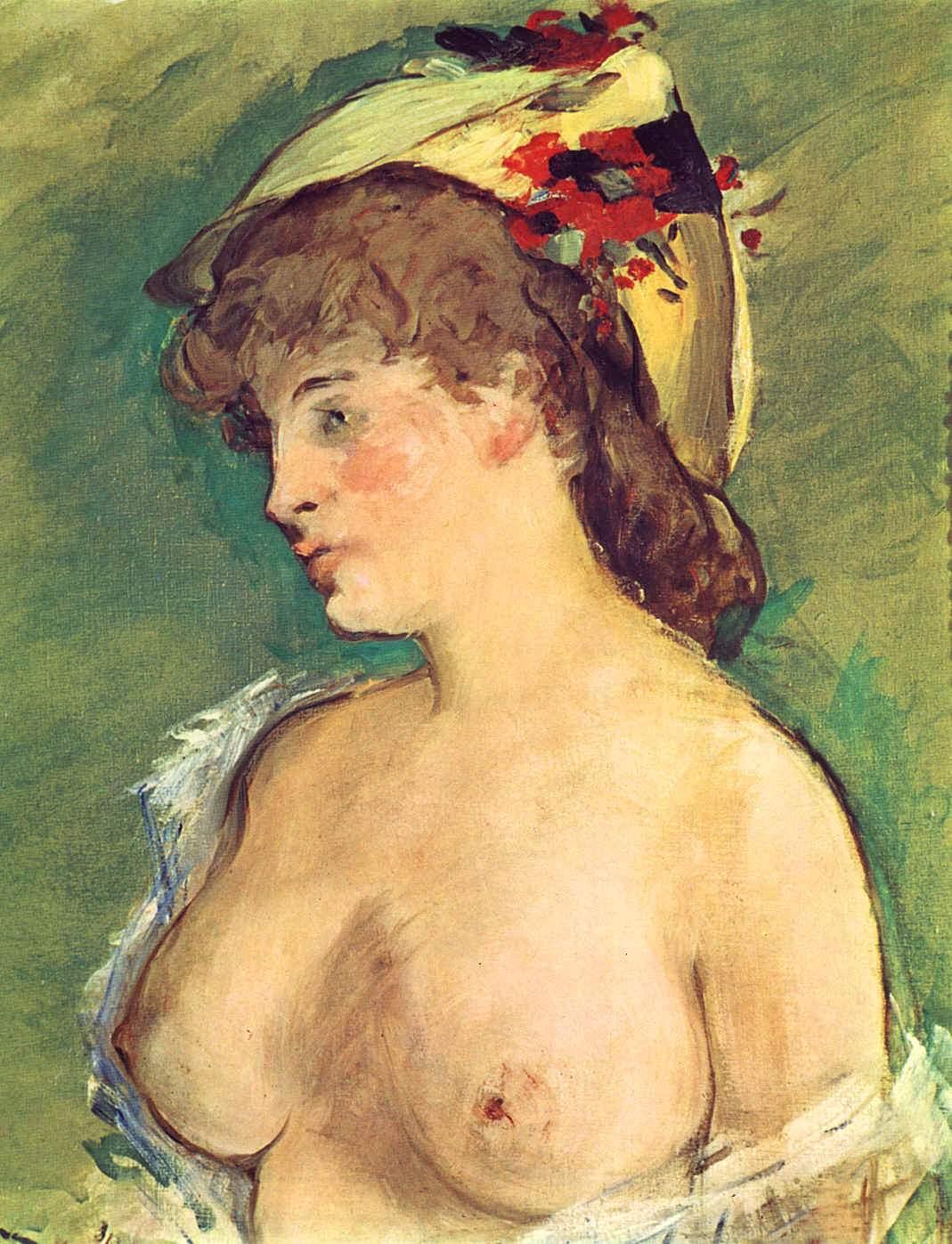 pintura La Rubia Con Los Pechos Desnudos - Edouard Manet