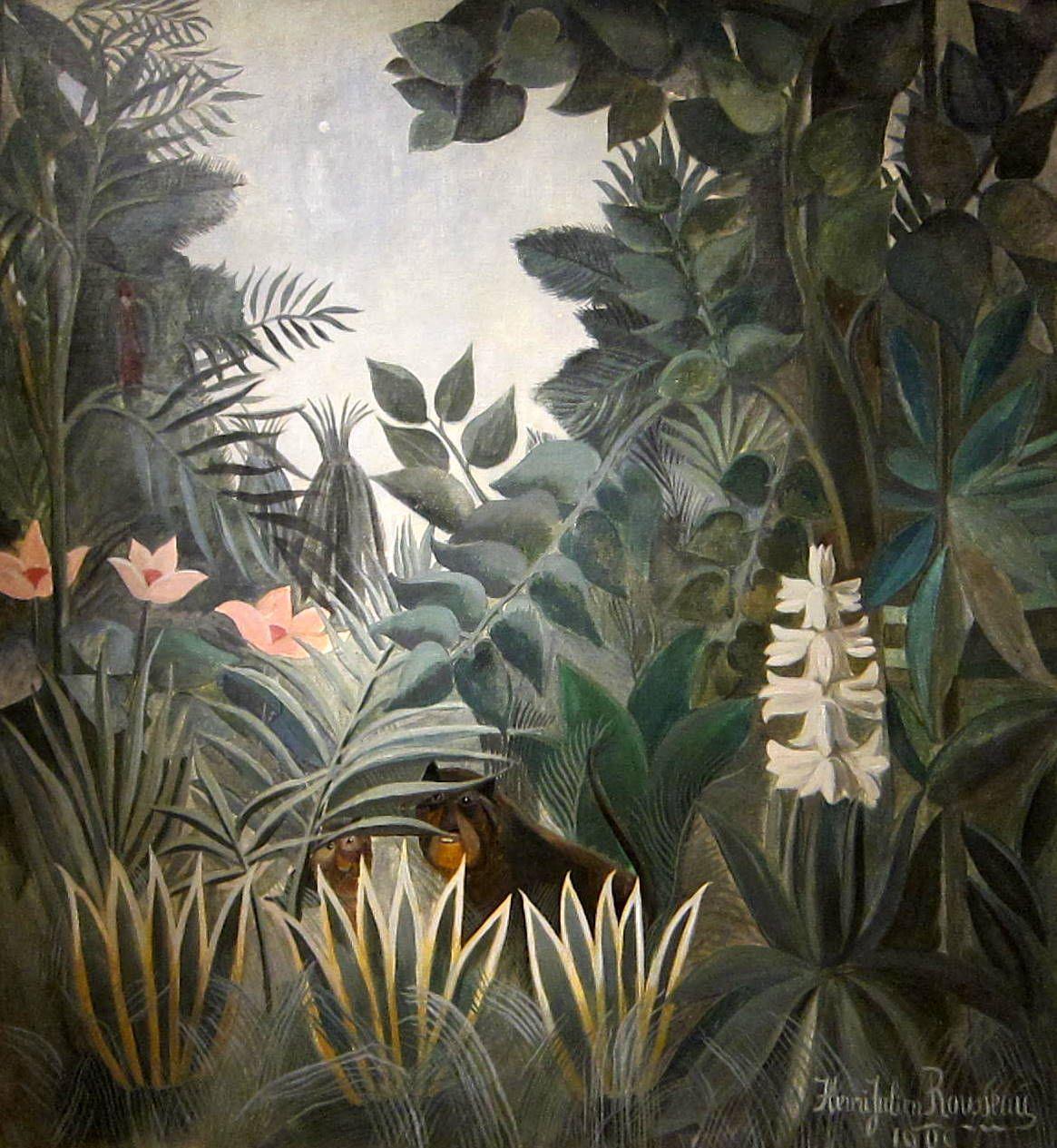 pintura La Selva Ecuatorial - Henri Rousseau