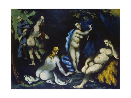 pintura La Tentación De San Antonio - Paul Cezanne