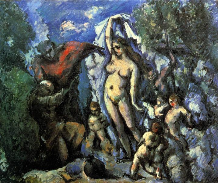 pintura La Tentación De San Antonio - Paul Cezanne