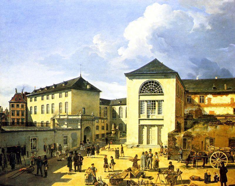 pintura La Vieja Academia En Dusseldorf - Achenbach Andreas