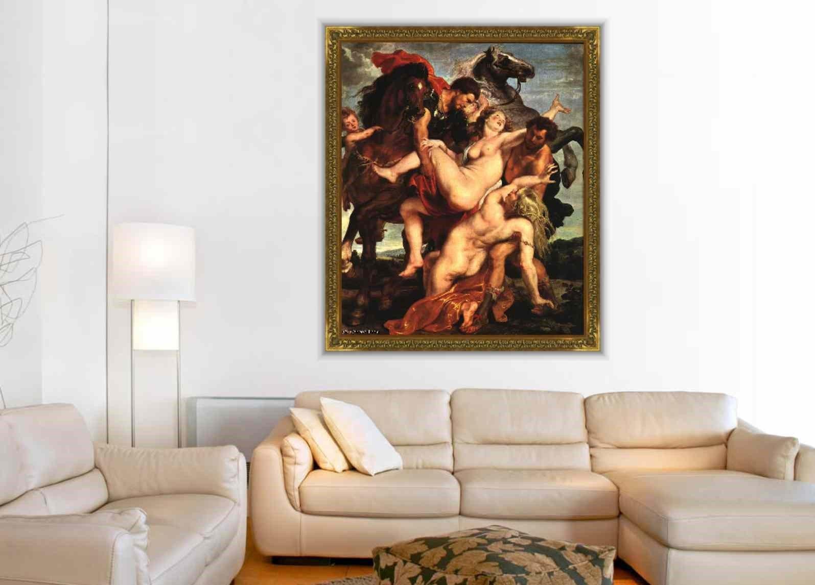 pintura La Violación De Las Hijas De Leucipo (El Rapto de las Hijas de Leucipo) - Peter Paul Rubens