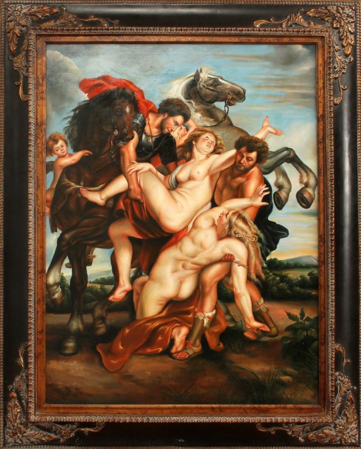 pintura La Violación De Las Hijas De Leucipo (El Rapto de las Hijas de Leucipo) - Peter Paul Rubens