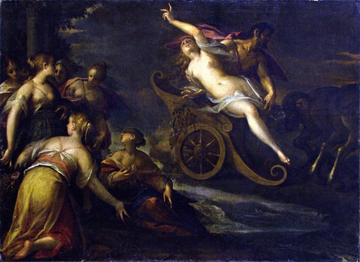 pintura La Violación De Prosperina - Hans von Aachen