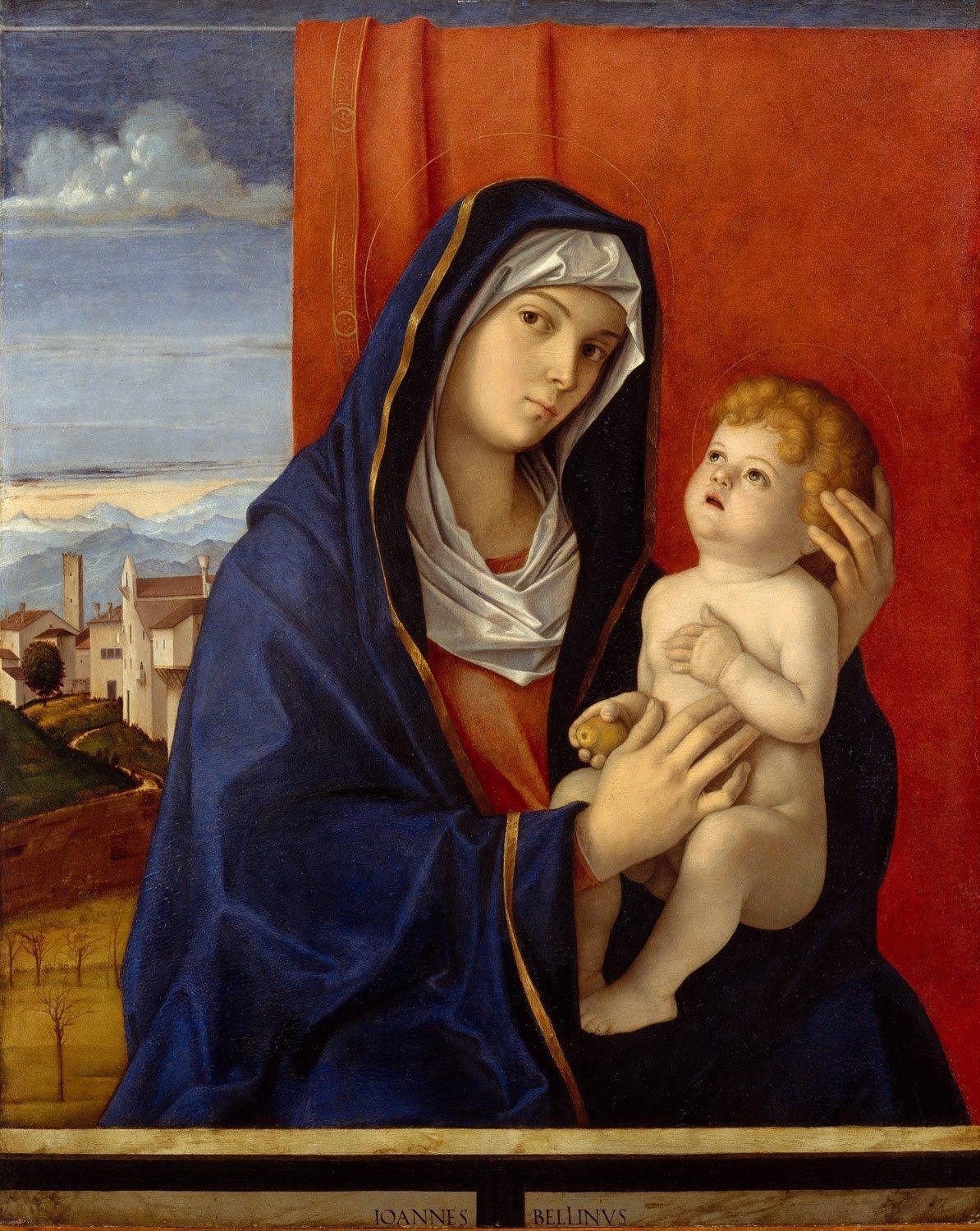 pintura La Virgen Con El Niño - Giovanni Bellini