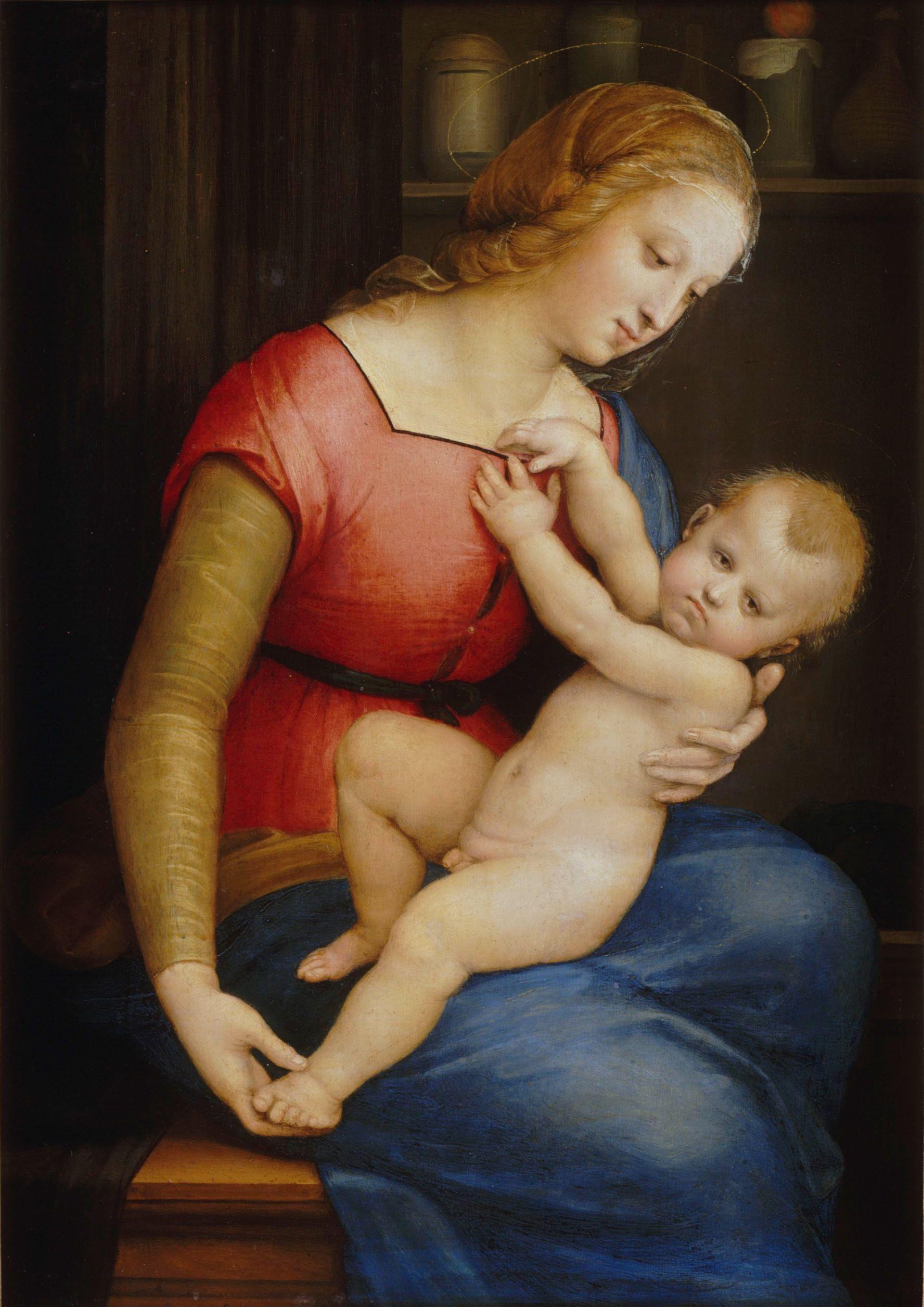 pintura La Virgen De La Casa De Orleans - Raphael
