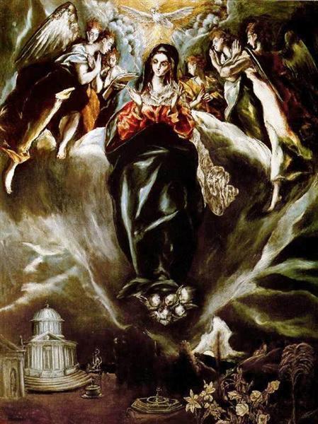 pintura La Virgen De La Inmaculada Concepción - El Greco