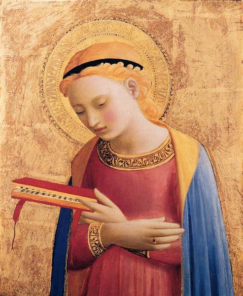 pintura La Virgen María Anuncia - Fra Angelico
