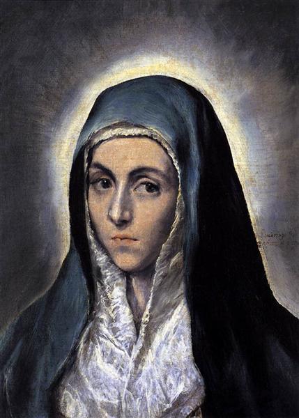 pintura La Virgen María - El Greco