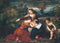 pintura La Virgen Y El Niño Con Una Santa Y San Juan - Tiziano
