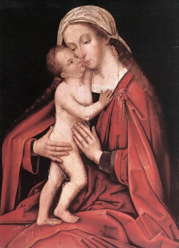 pintura La Virgen Y El Niño - Hans Holbein El Viejo