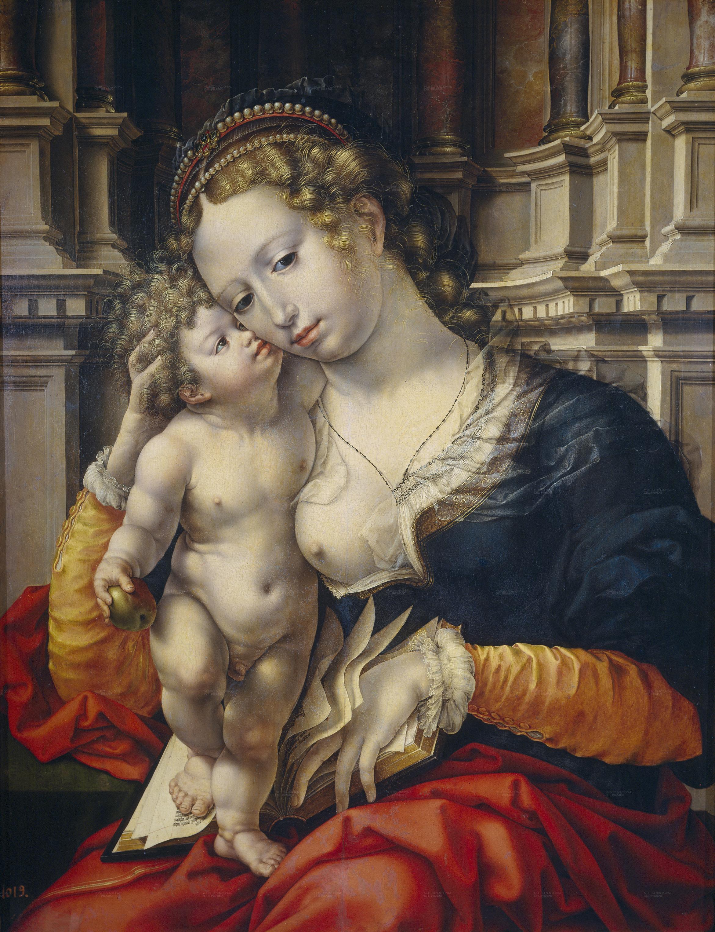 pintura La Virgen Y El Niño - Jan Mabuse