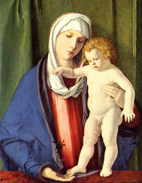 pintura La Virgen Y El Niño - Giovanni Bellini