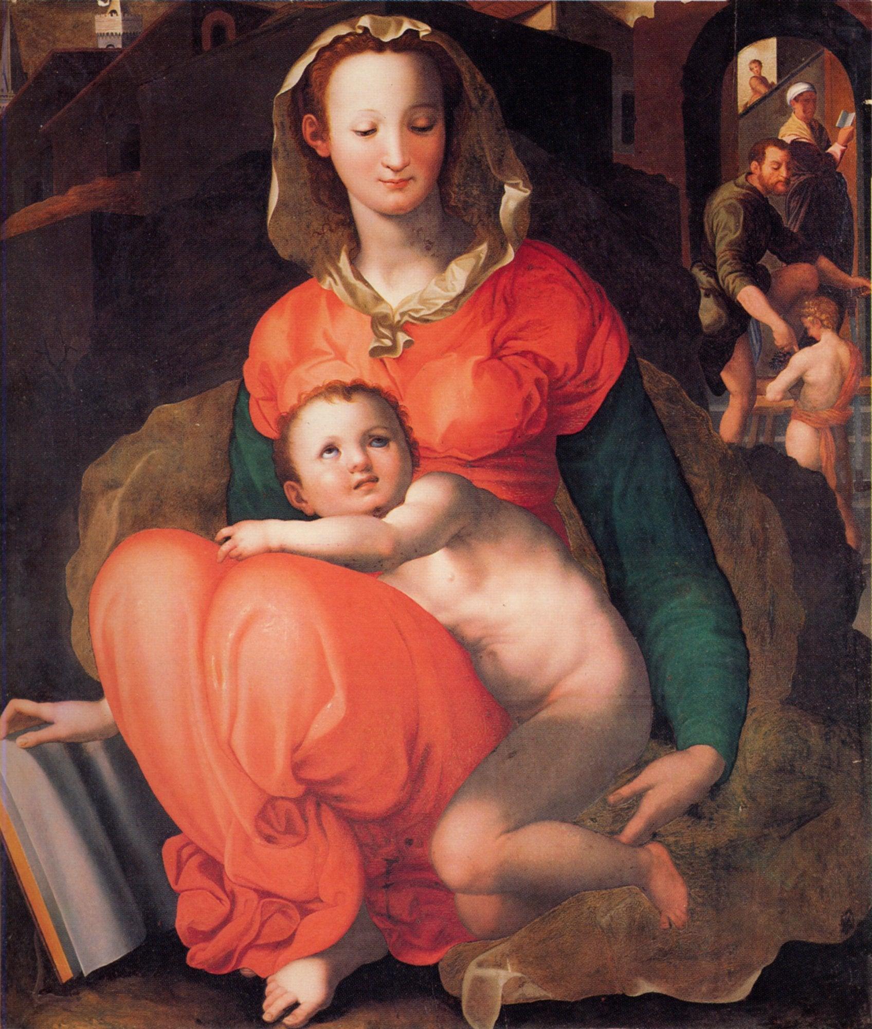 pintura La Virgen Y El Niño - Pontormo