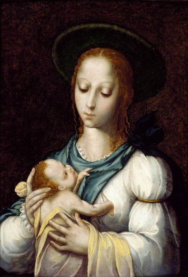 pintura La Virgen Y El niño - Luis De Morales