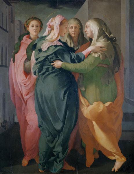 pintura La Visitación - Jacopo Pontormo