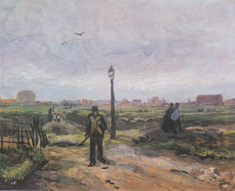 pintura Las Afueras De París - Vincent Van Gogh