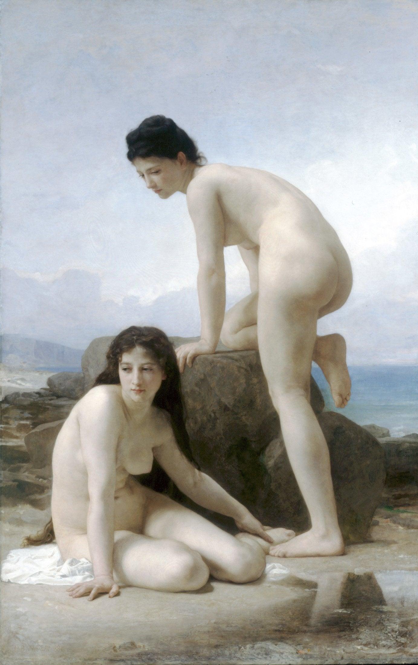 pintura Las Dos Bañistas - William-Adolphe Bouguereau