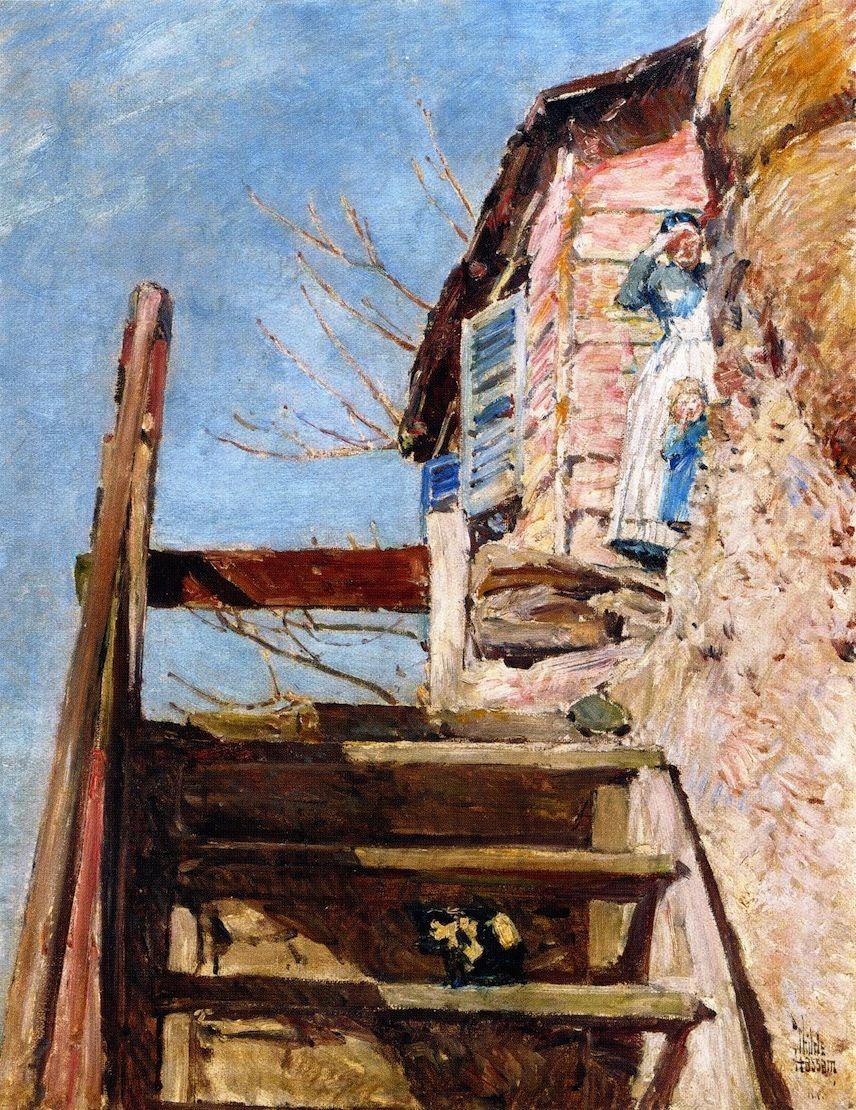 pintura Las Escaleras - Childe Hassam
