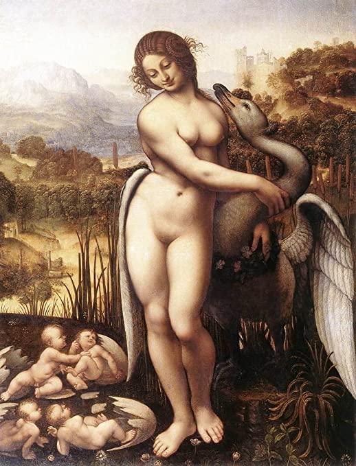 pintura Leda Y El Cisne - Leonardo Da Vinci