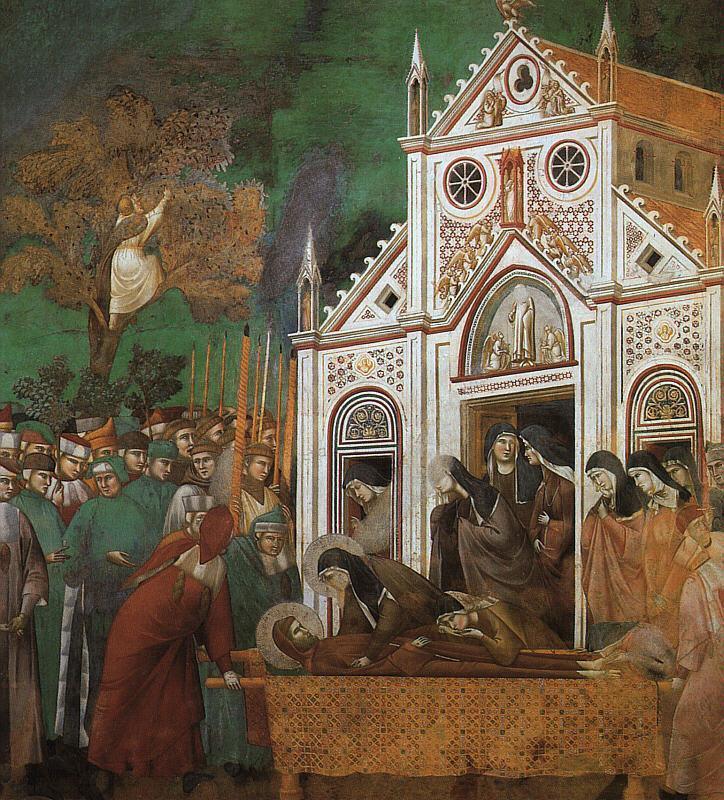 pintura Leyenda De San Francisco: 23. San Francisco Llorado Por Santa Clara - Giotto Di Bondone