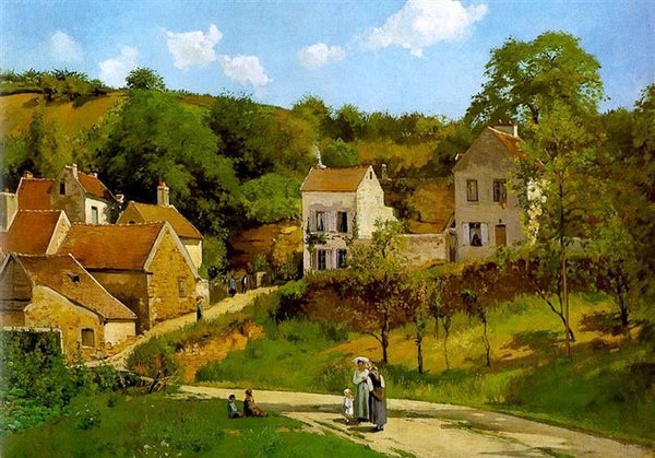 pintura Lhermitage En Pontoise - Camille Pissarro