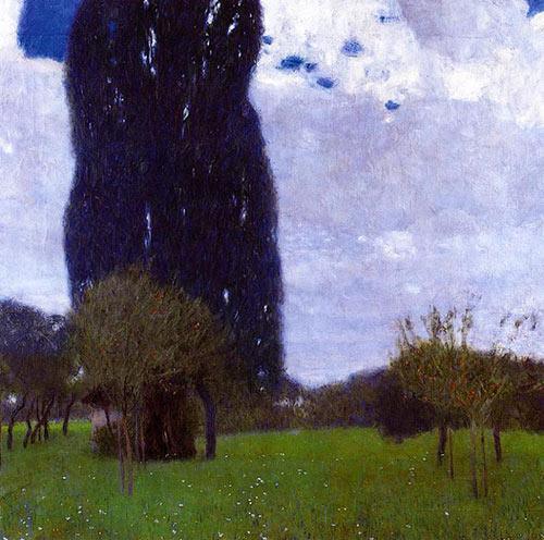 pintura Los Altos Álamos II - Gustav Klimt