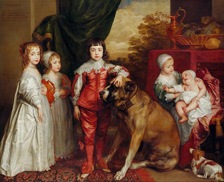 pintura Los Cinco Hijos Mayores De Charles I - Anthony Van Dyck
