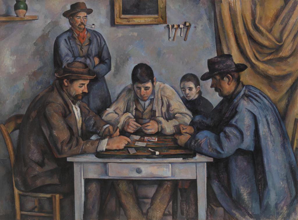 pintura Los Jugadores De Cartas - Paul Cezanne