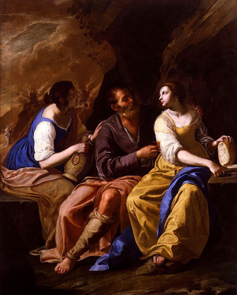 pintura Lot Y Sus Hijas - Artemisia Gentileschi