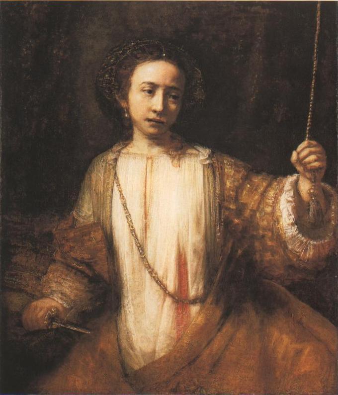 pintura Lucrecia - Rembrandt