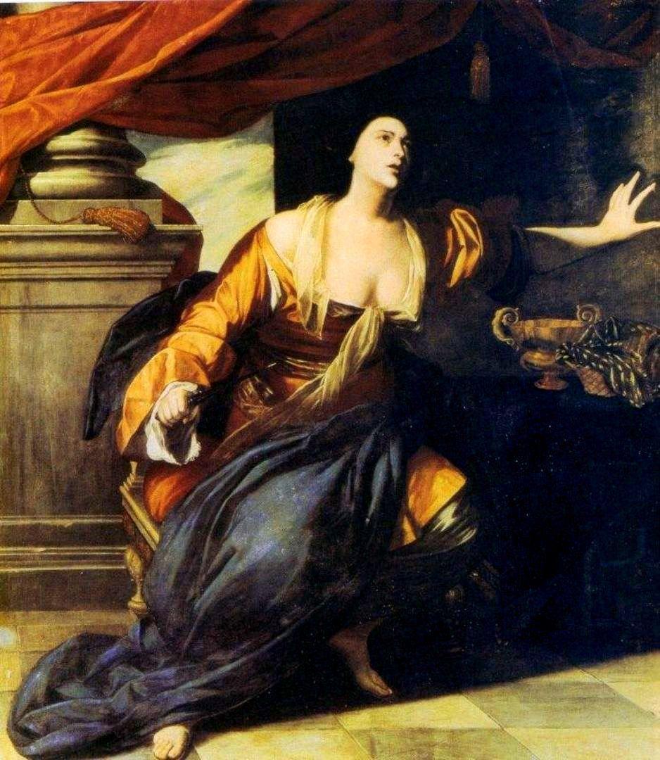 pintura Lucrecia - Artemisia Gentileschi