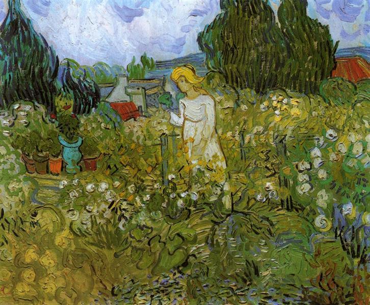 pintura Mademoiselle Gachet En Su Jardín En Auvers Sur Oise - Vincent Van Gogh