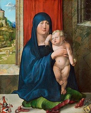 pintura Madonna Haller - Albrecht Dürer