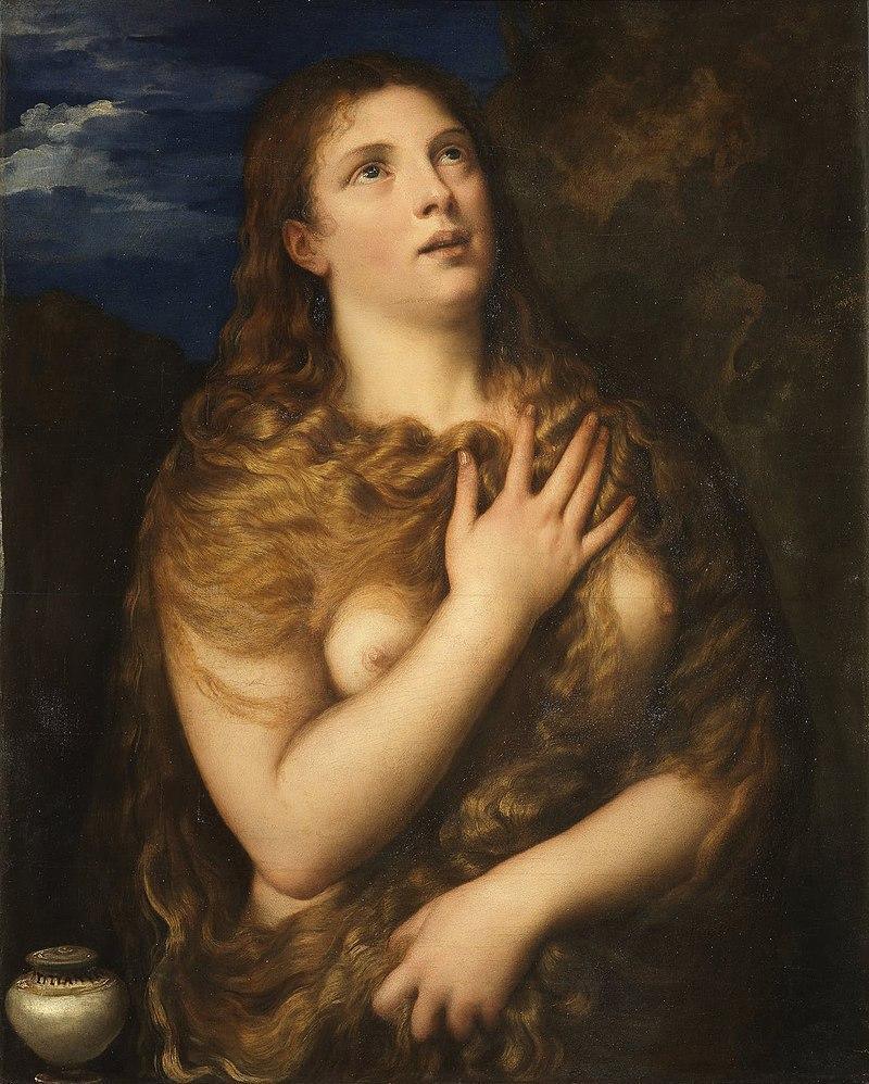 pintura Magdalena Penitente - Tiziano