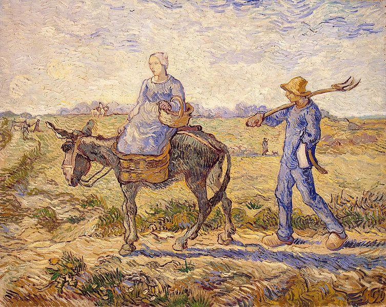 pintura Mañana, Yendo A Trabajar - Vincent Van Gogh