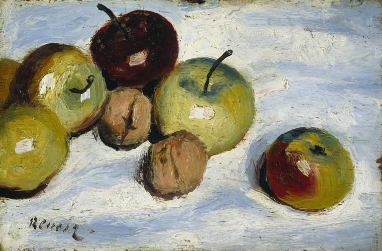 pintura Manzanas Y Nueces - Pierre-Auguste Renoir