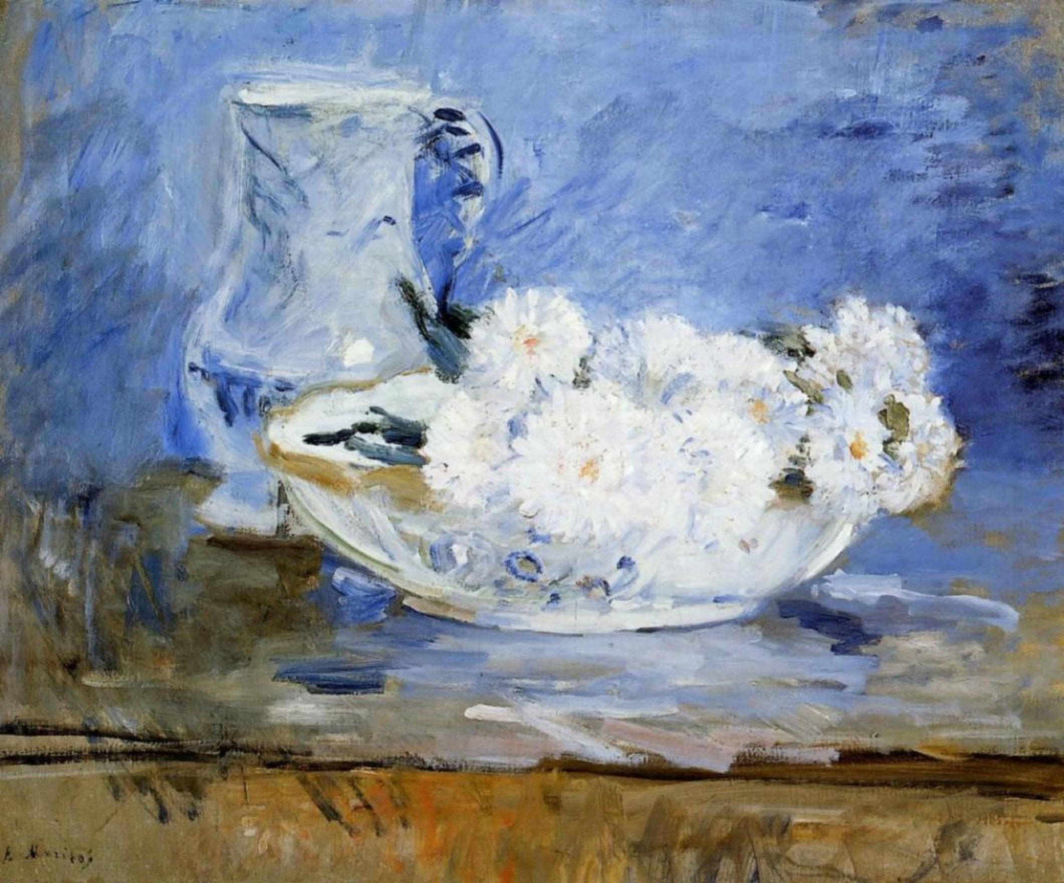 pintura Margaritas - Berthe Morisot
