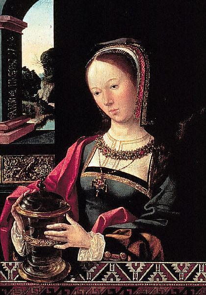 pintura María Magdalena - Jacob Cornelisz Van Oostsanen