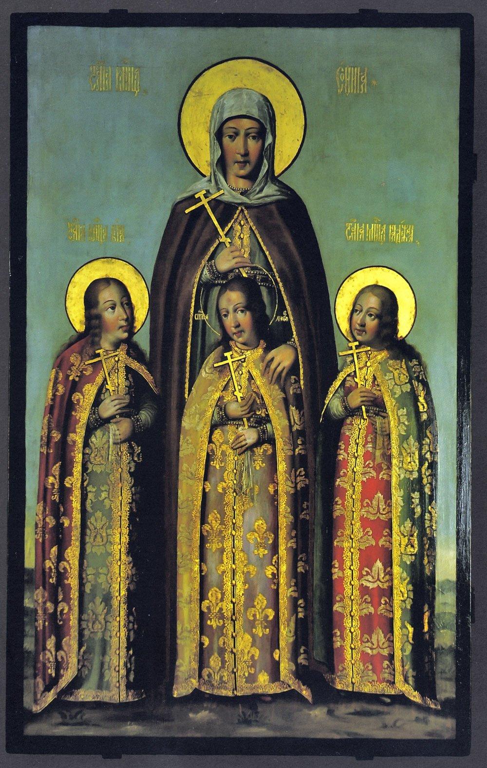 pintura Mártires Fe, Esperanza, Caridad Y Su Madre Sofía - Karp Zolotaryov