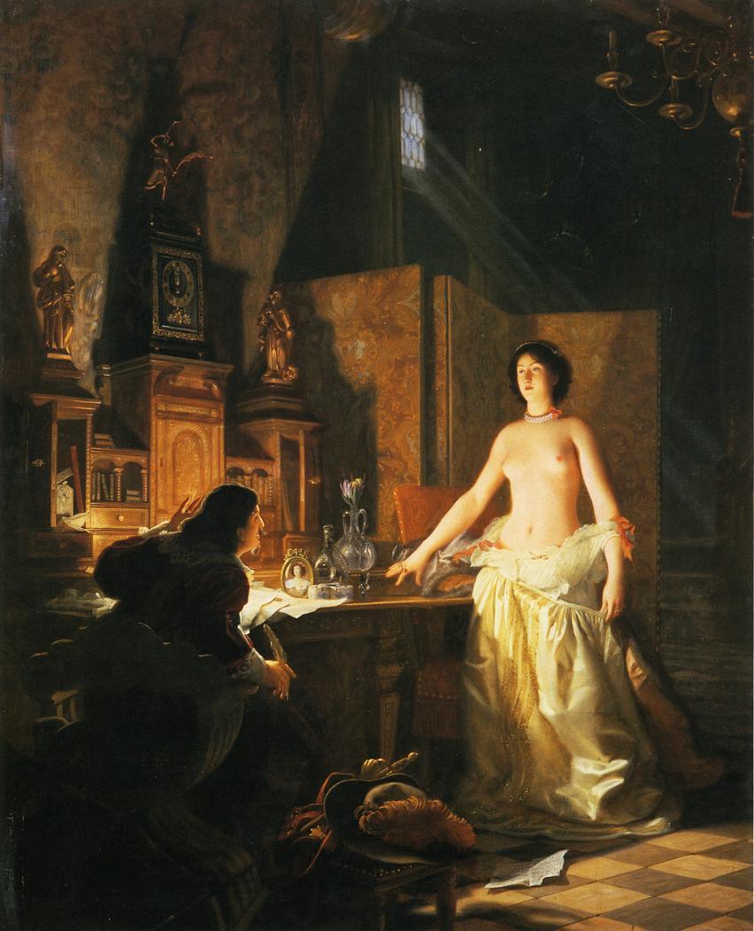 pintura Miss Maupin - Jean-Jules-Antoine Lecomte Du Nouy